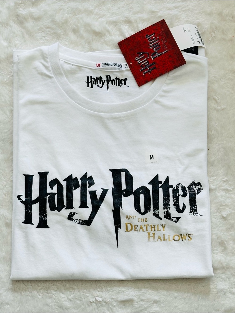 VTG 2011 Uniqlo UT Harry Potter Deathly Hallows Part 2 Promo T-Shirt NWT Medium
